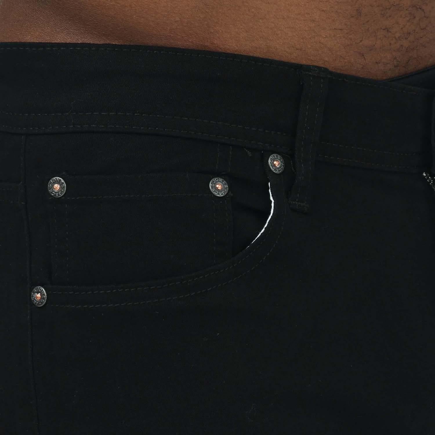 Black - Side - Jack And Jones Mens Rick Original Shorts