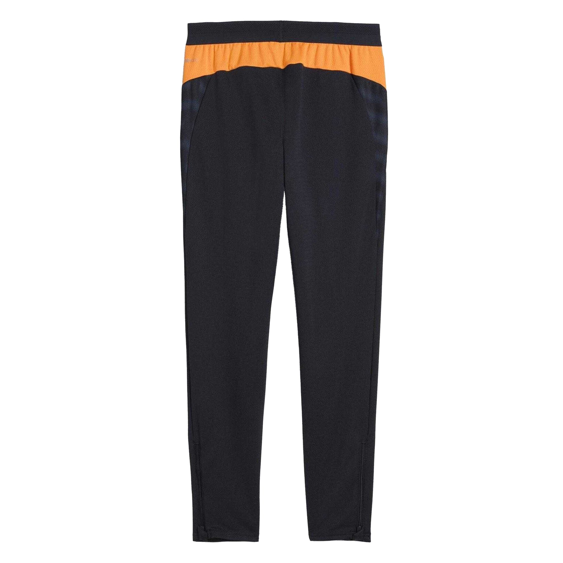 Navy-Orange - Side - Puma Childrens-Kids IndividualCUP Tracksuit Bottoms