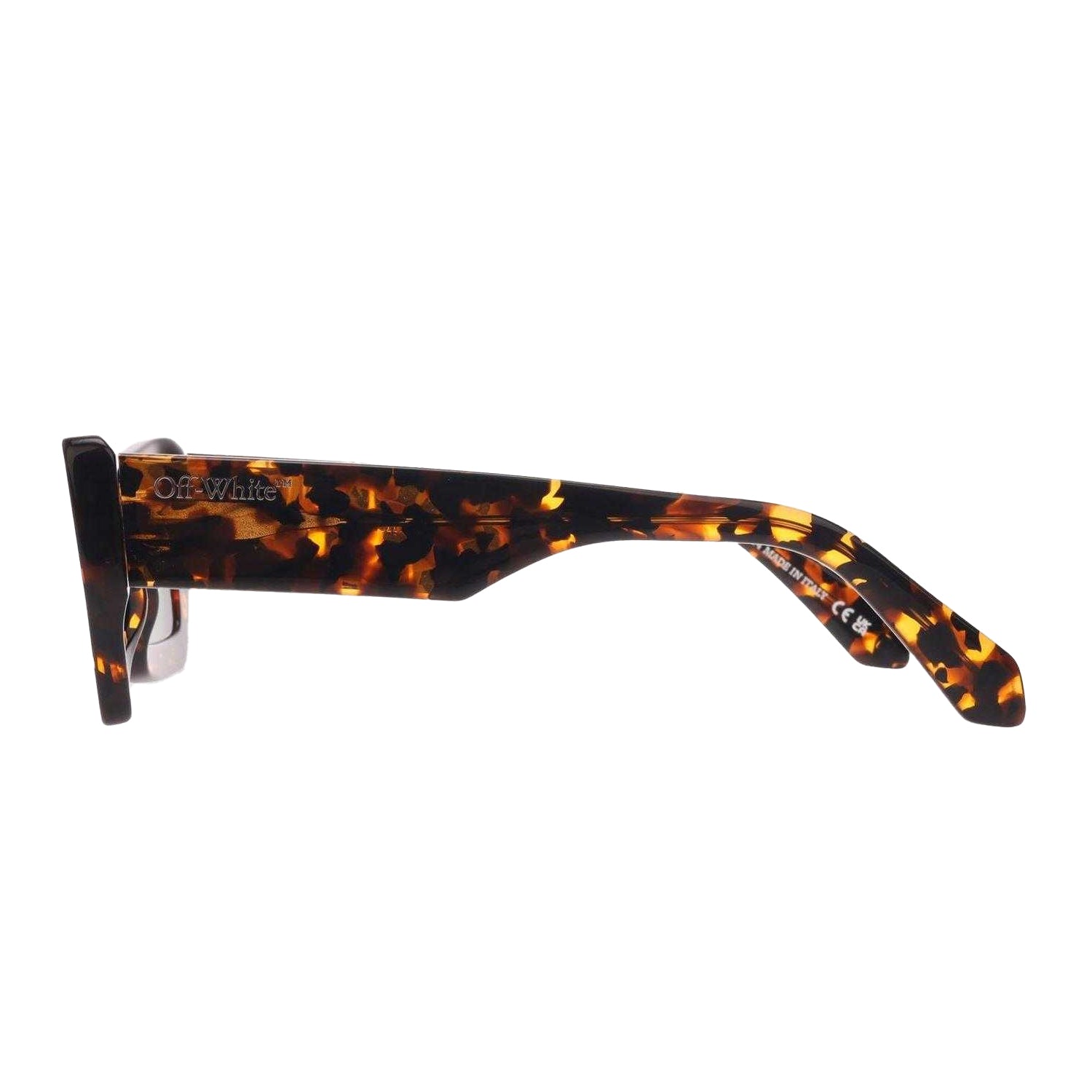 Havana-Green - Back - Off White Aurora Mottled Sunglasses