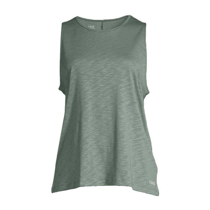 Dusty Green - Front - Casall Womens-Ladies Soft Crew Neck Regular Tank Top