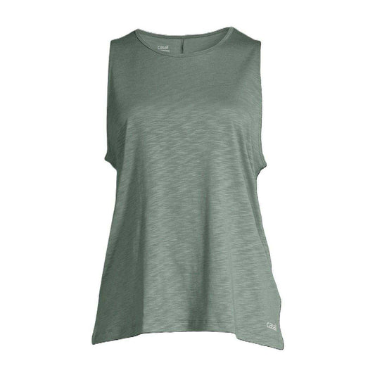 Dusty Green - Front - Casall Womens-Ladies Soft Crew Neck Regular Tank Top