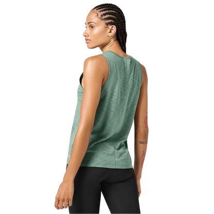 Dusty Green - Back - Casall Womens-Ladies Soft Crew Neck Regular Tank Top