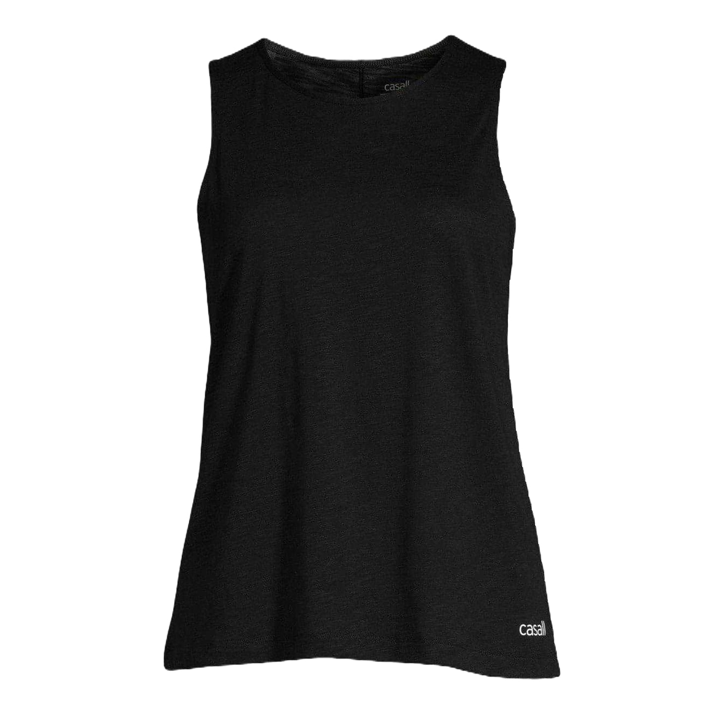 Black - Front - Casall Womens-Ladies Soft Crew Neck Regular Tank Top