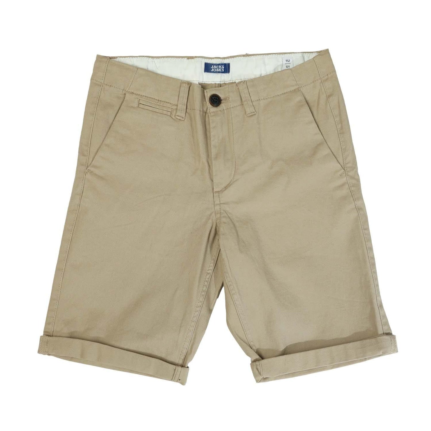 Ecru - Front - Jack And Jones Boys Fred Chino Shorts