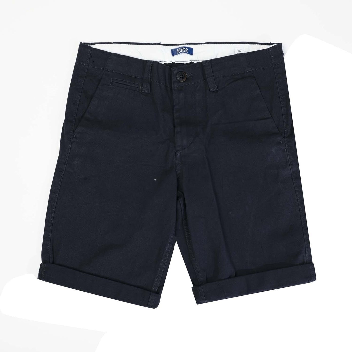 Navy - Front - Jack And Jones Boys Fred Chino Shorts