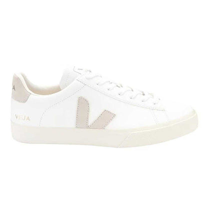 White-Natural - Front - Veja Unisex Adult Campo Leather Trainers