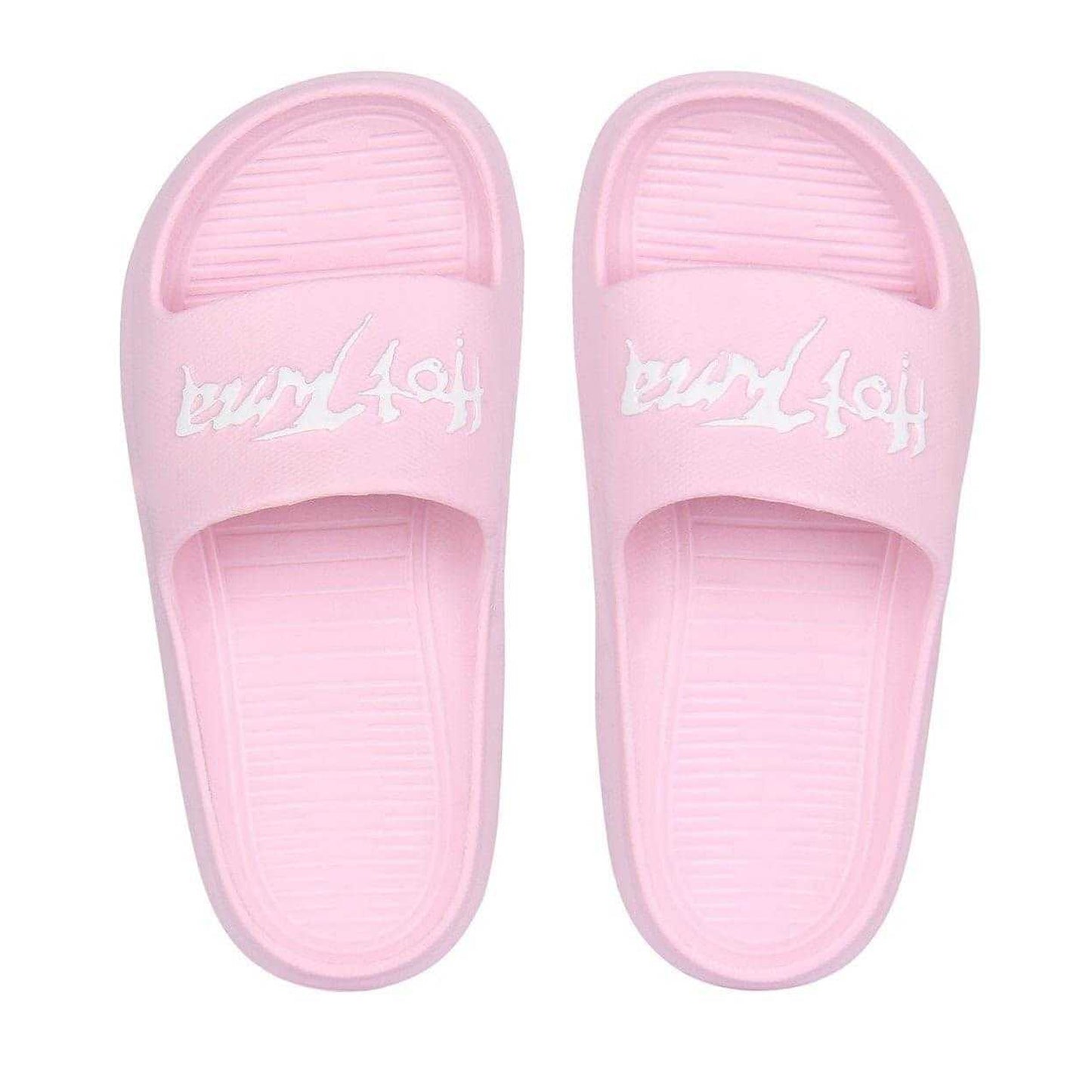 Baby Pink - Lifestyle - Hot Tuna Childrens-Kids Embossed Logo Sliders