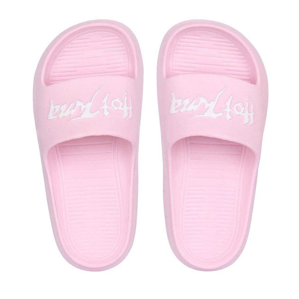 Baby Pink - Lifestyle - Hot Tuna Childrens-Kids Embossed Logo Sliders
