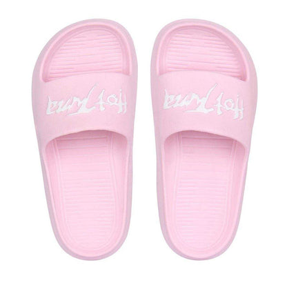 Baby Pink - Lifestyle - Hot Tuna Childrens-Kids Embossed Logo Sliders