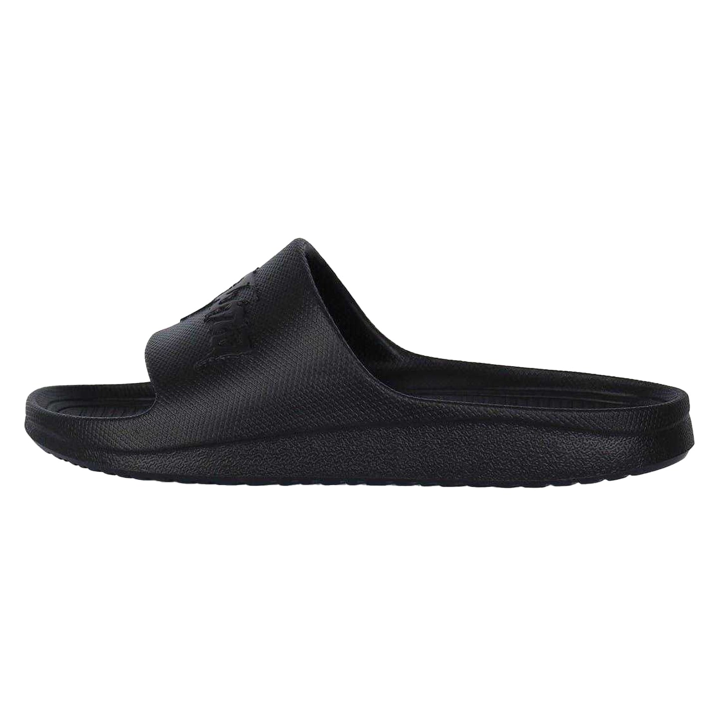 Black - Side - Hot Tuna Childrens-Kids Embossed Logo Sliders
