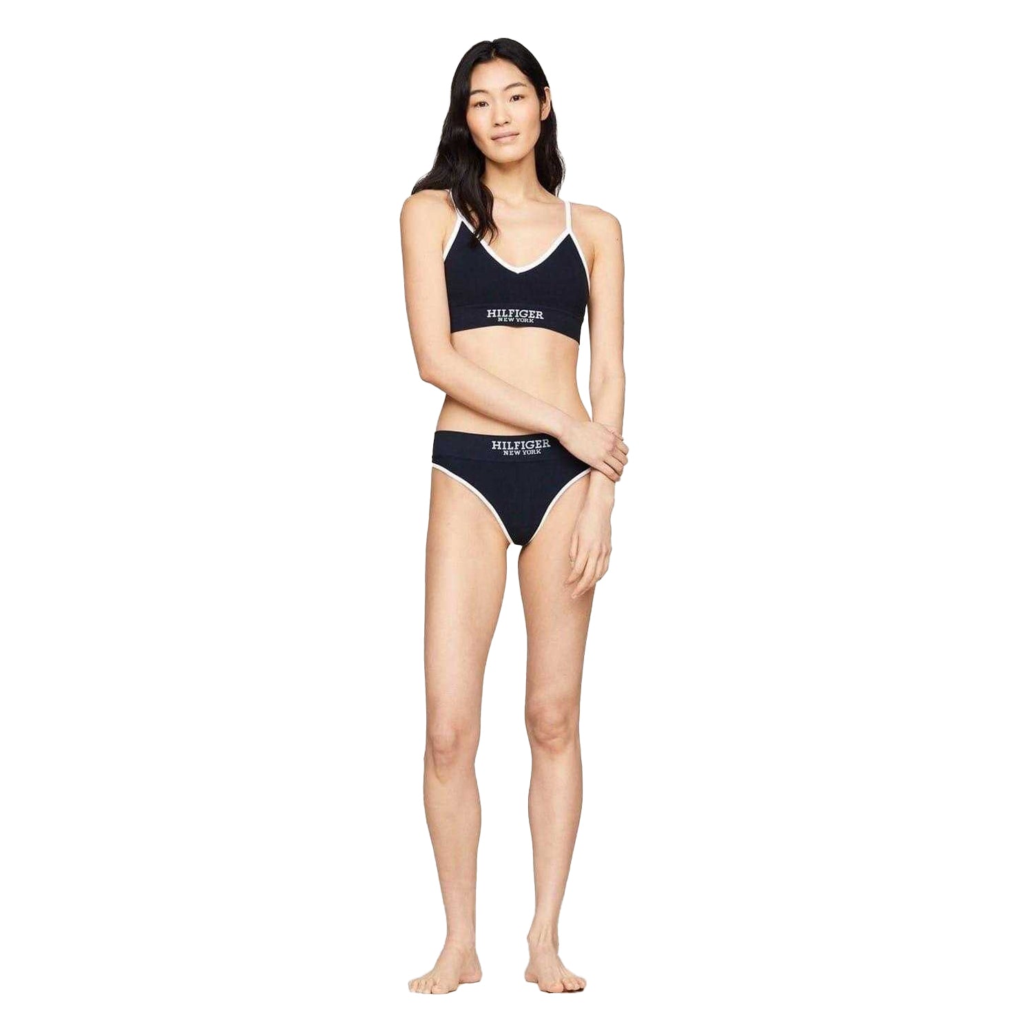 Desert Sky - Pack Shot - Tommy Hilfiger Womens-Ladies Logo Triangle Cups Bralette