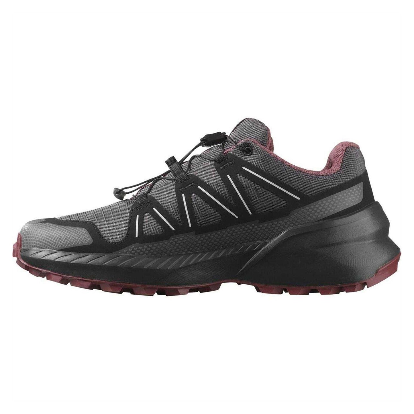 Asphalt-Black - Side - Salomon Womens-Ladies Speedcross Peak Trainers