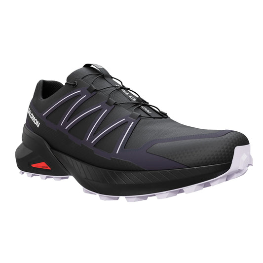 Black-Violet - Front - Salomon Womens-Ladies Speedcross Peak Trainers