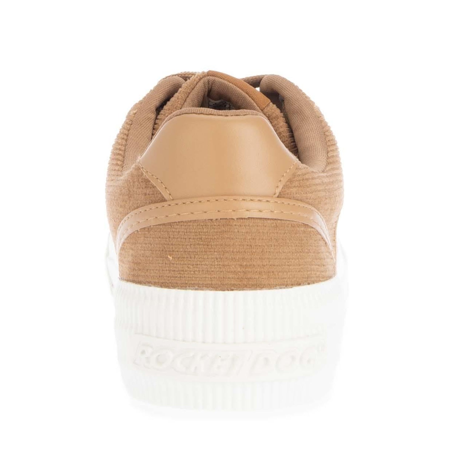 Tan - Back - Rocket Dog Womens-Ladies Cheery Corduroy Trainers