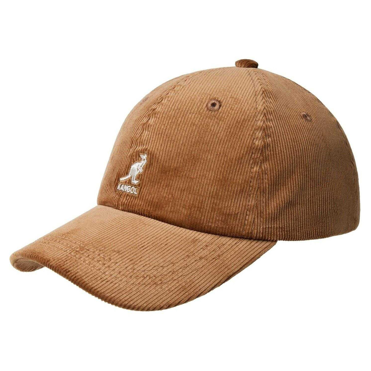 Wood - Front - Kangol Embroidered Logo Corduroy Baseball Cap