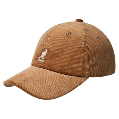 Wood - Front - Kangol Embroidered Logo Corduroy Baseball Cap