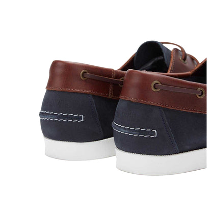 Navy - Back - Jack Wills Mens Leather Boat Shoes