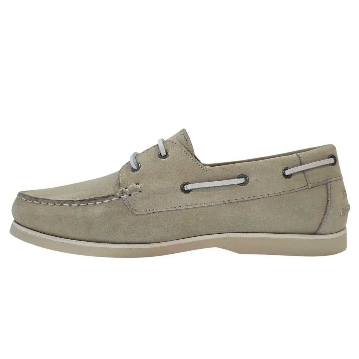 Sand - Side - Jack Wills Mens Leather Boat Shoes