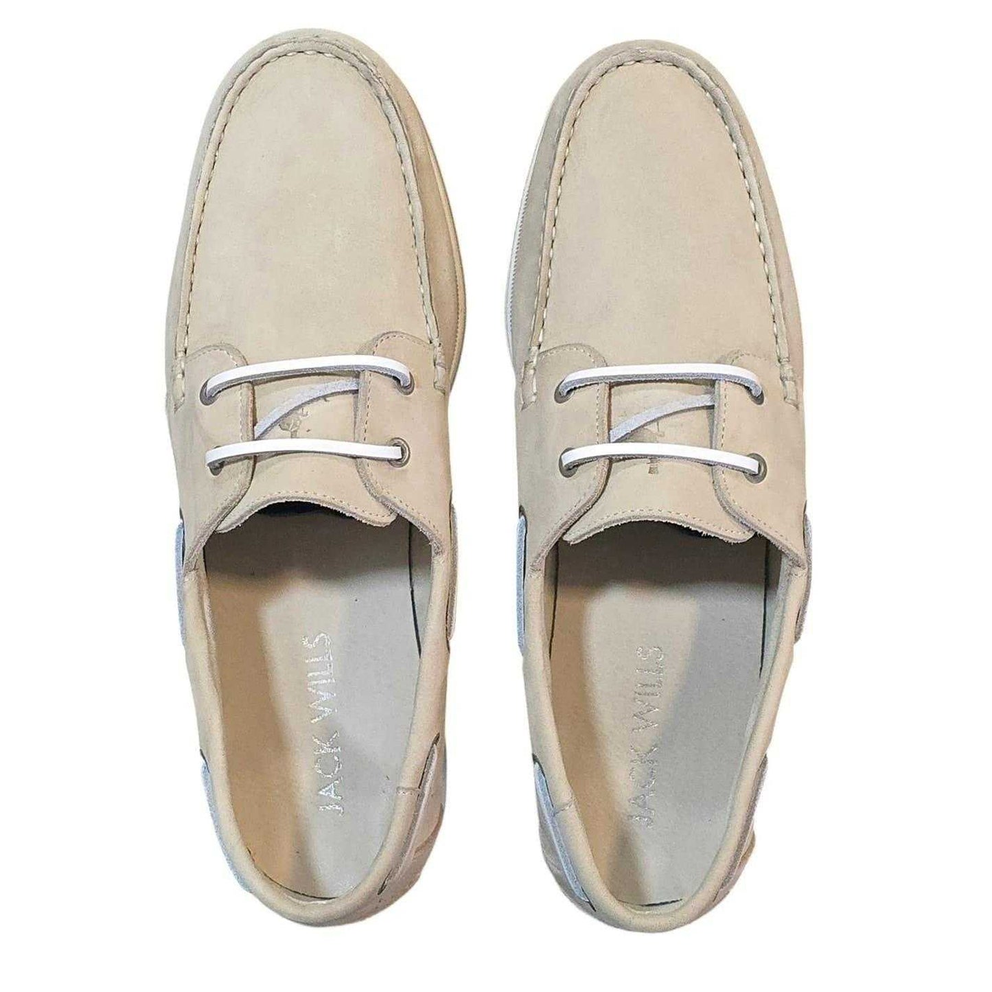 Sand - Lifestyle - Jack Wills Mens Leather Boat Shoes