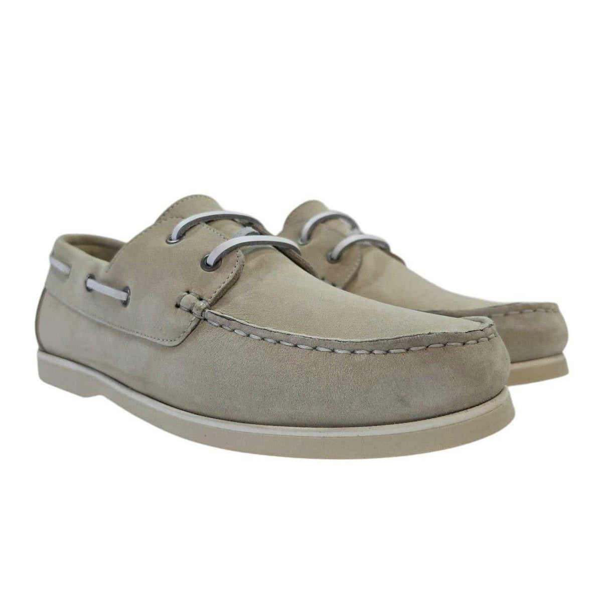 Sand - Pack Shot - Jack Wills Mens Leather Boat Shoes