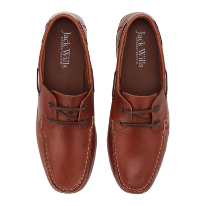 Tan - Lifestyle - Jack Wills Mens Leather Boat Shoes