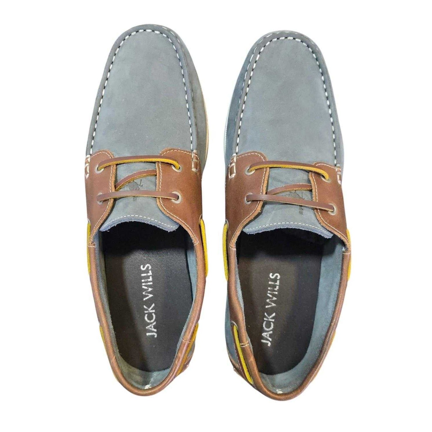 Blue - Lifestyle - Jack Wills Mens Leather Boat Shoes