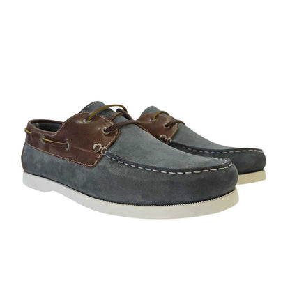 Blue - Pack Shot - Jack Wills Mens Leather Boat Shoes