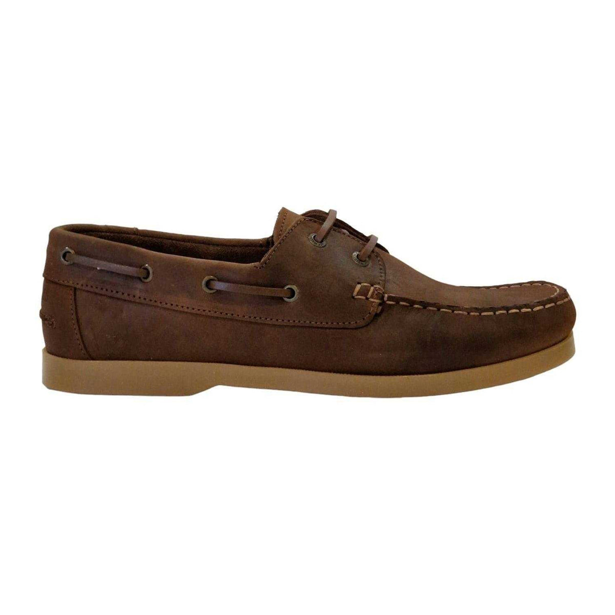Crazy Horse - Front - Jack Wills Mens Leather Boat Shoes