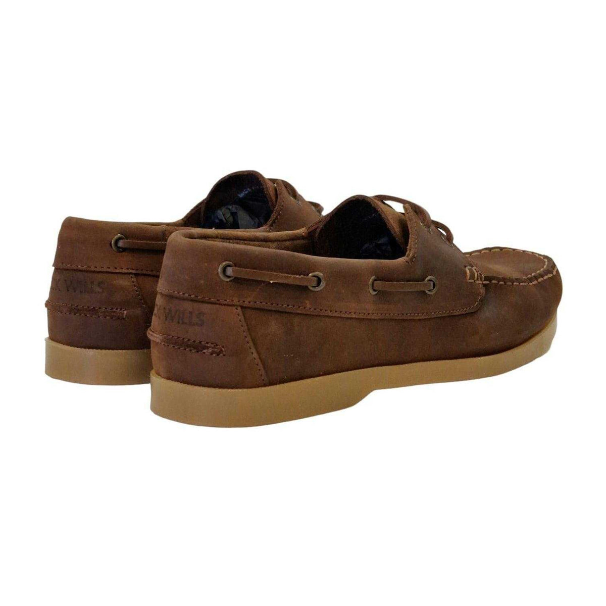 Crazy Horse - Back - Jack Wills Mens Leather Boat Shoes