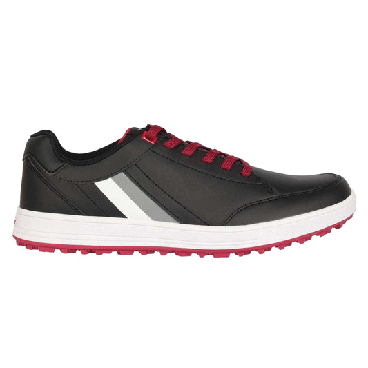 Black - Front - Slazenger Mens Leather Casual Golf Shoes
