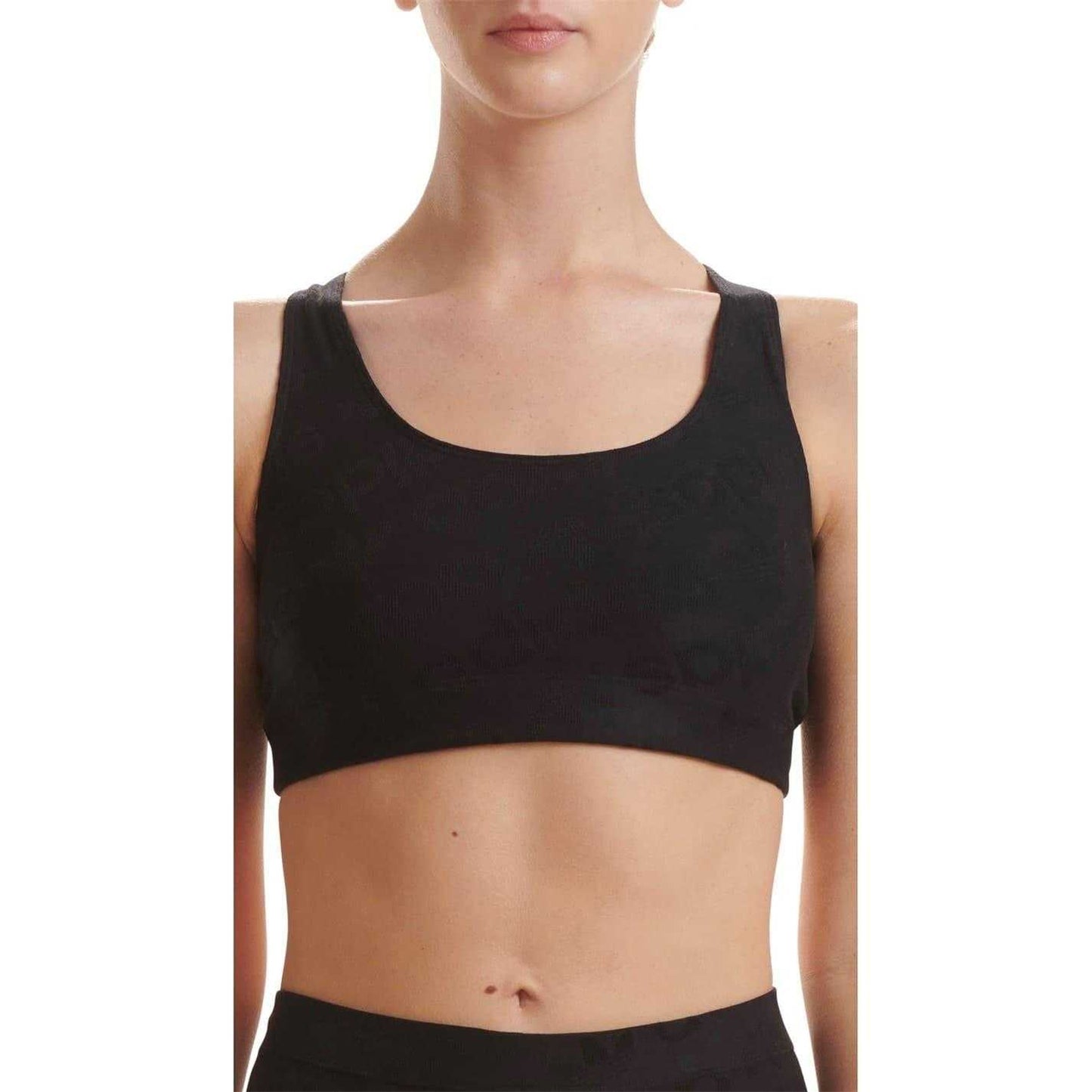 Black - Side - Adidas Womens-Ladies Terrot Flex Crop Top