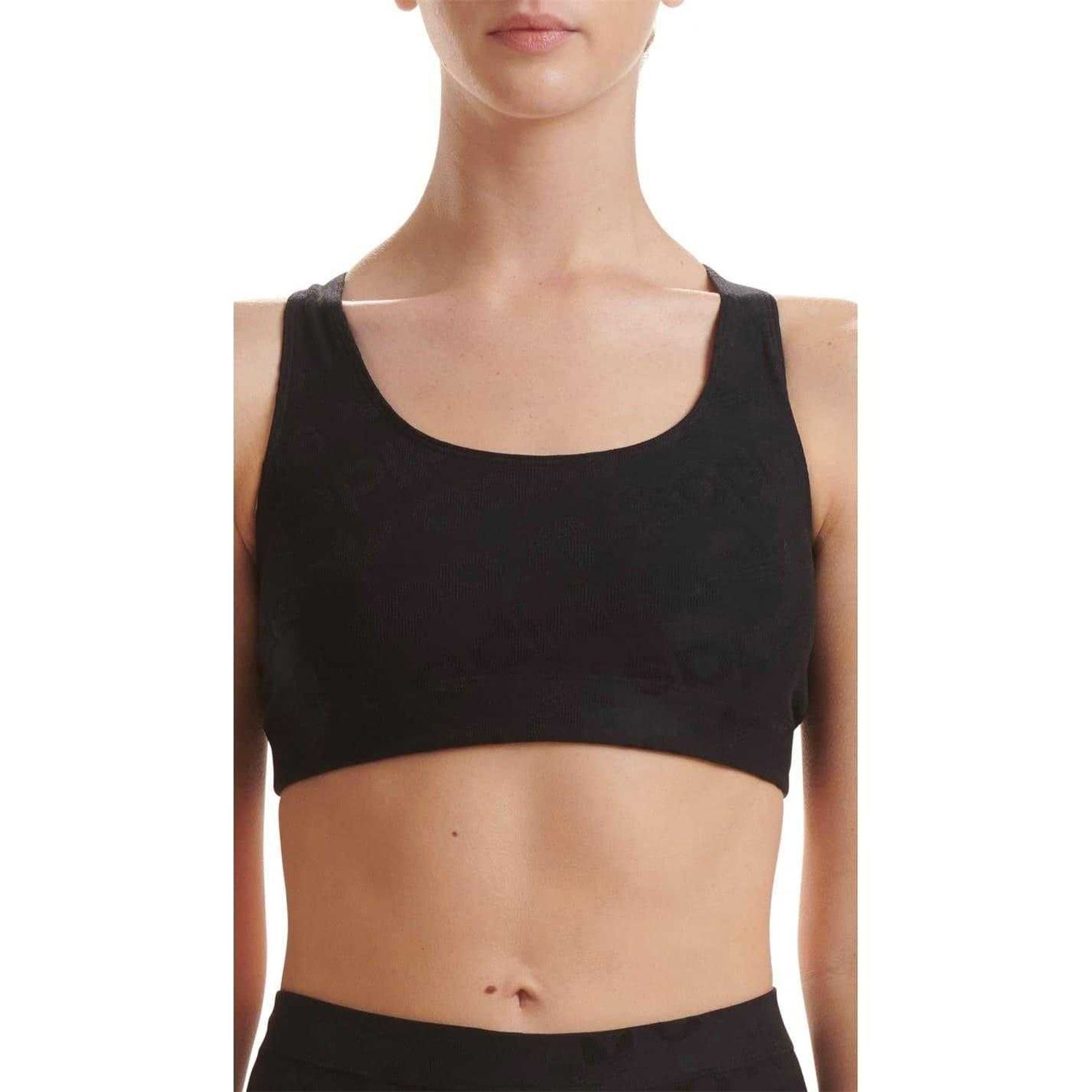 Black - Side - Adidas Womens-Ladies Terrot Flex Crop Top