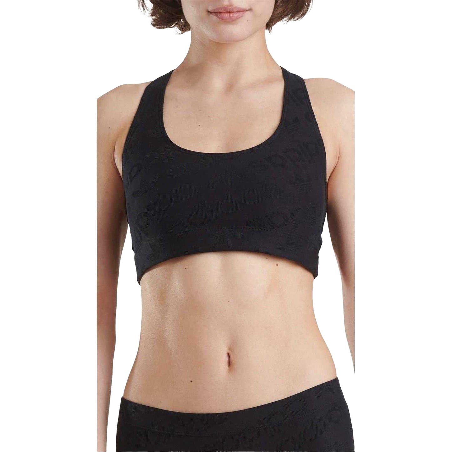 Black - Front - Adidas Womens-Ladies Terrot Flex Crop Top