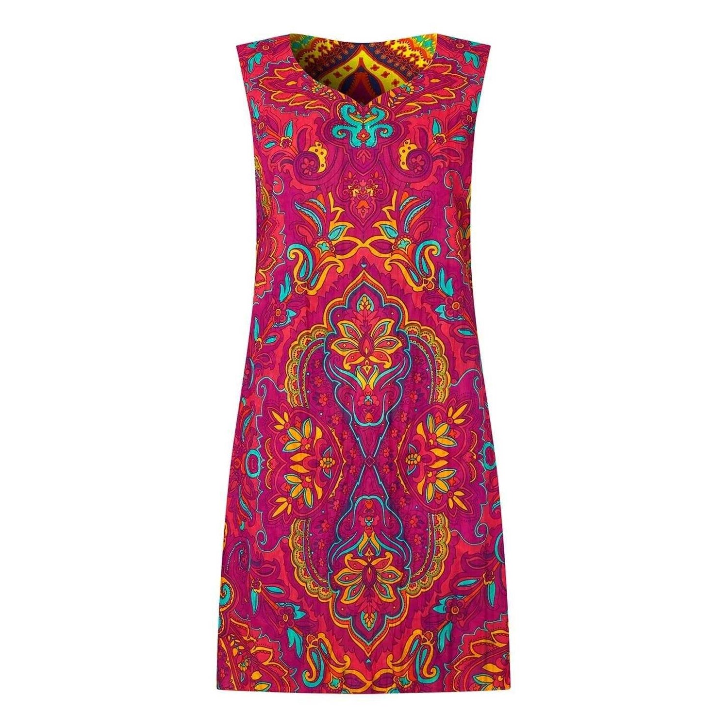 Yellow - Side - Joe Browns Womens-Ladies Standout Reversible Sleeveless Tunic