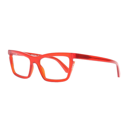 Red-Blue Block - Front - Off White Style Sun Plastic Bold Sunglasses