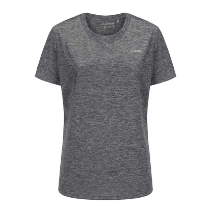 Charcoal - Front - USA Pro Womens-Ladies Tech C Polyester T-Shirt