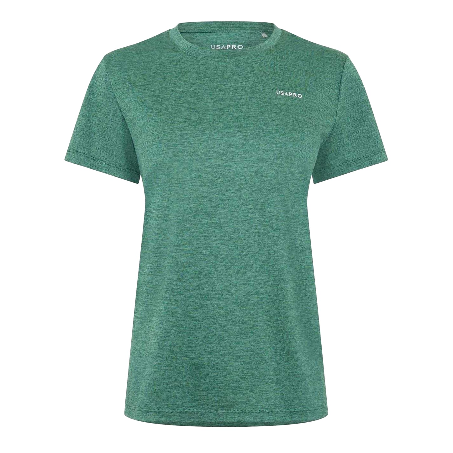 Forest Green - Front - USA Pro Womens-Ladies Tech C Polyester T-Shirt