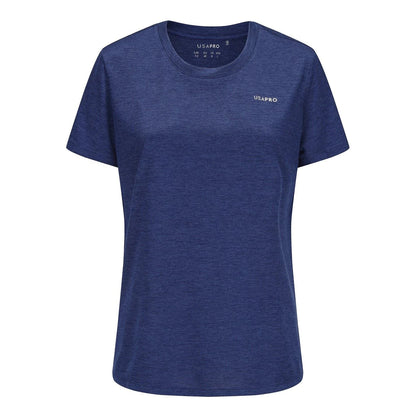 Navy - Front - USA Pro Womens-Ladies Tech C Polyester T-Shirt