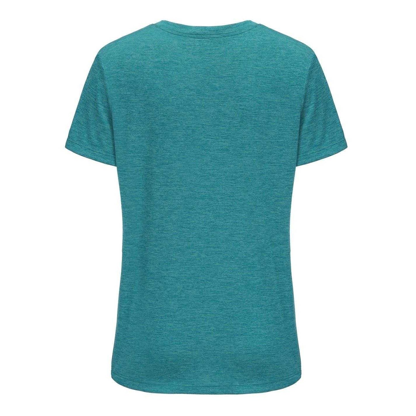 Teal - Back - USA Pro Womens-Ladies Tech C Polyester T-Shirt