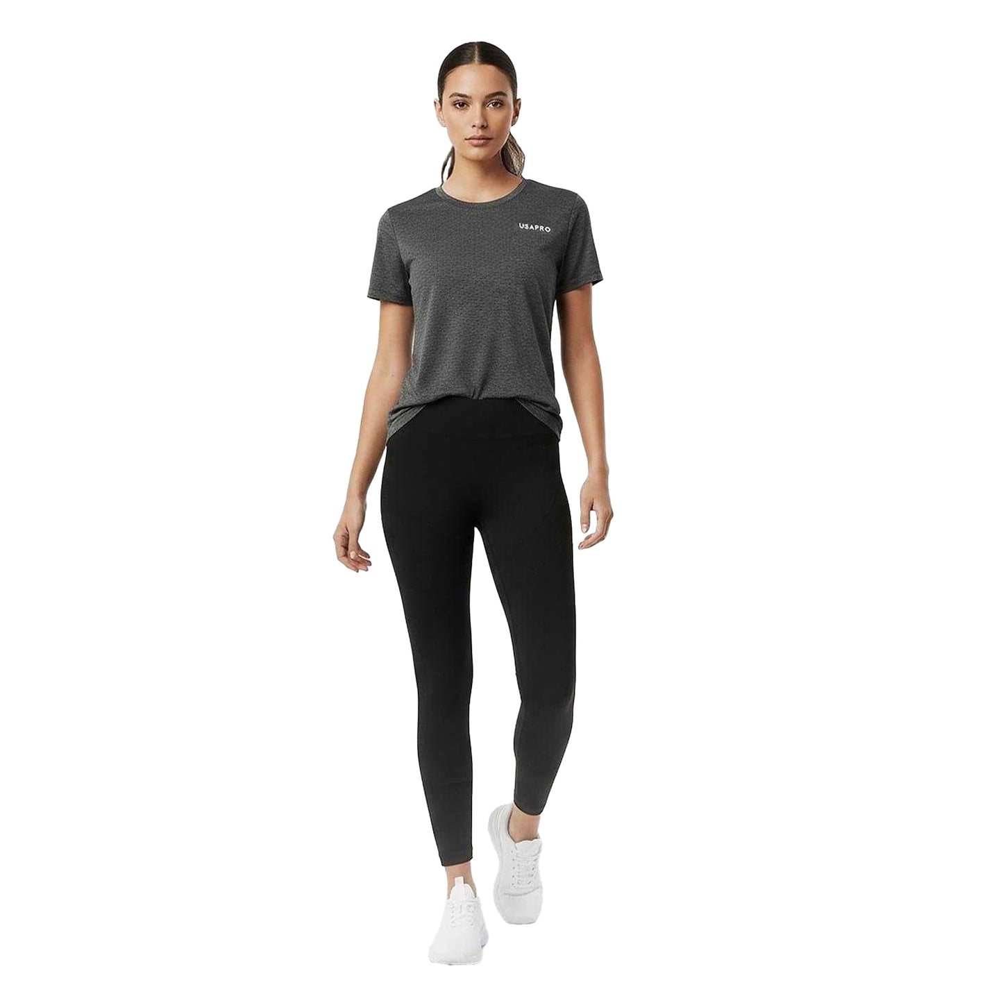 Army Khaki - Pack Shot - USA Pro Womens-Ladies Tech C Polyester T-Shirt