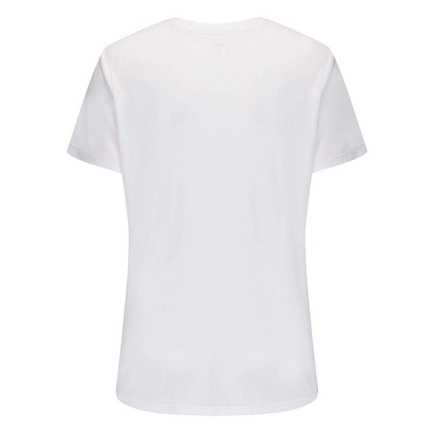 White - Back - USA Pro Womens-Ladies Tech C Polyester T-Shirt
