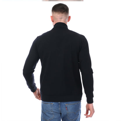 Navy - Back - Mercery Mens Elgar Onion Quilt Full Zip Sweatshirt