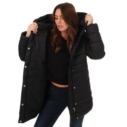 Black - Side - Vero Moda Womens-Ladies Carmen Padded Jacket