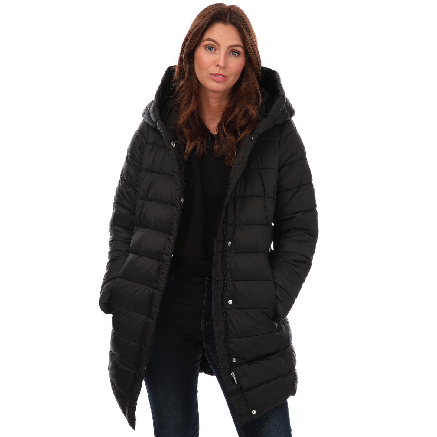 Black - Pack Shot - Vero Moda Womens-Ladies Carmen Padded Jacket