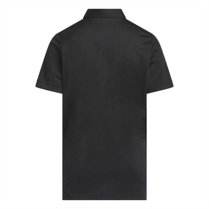 Black - Back - Adidas Boys 3 Stripes Polo Shirt