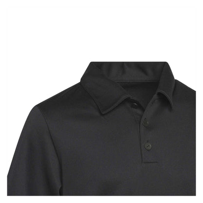 Black - Lifestyle - Adidas Boys 3 Stripes Polo Shirt
