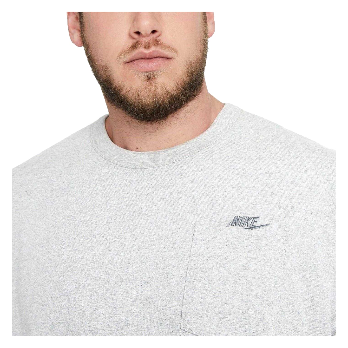 Grey - Side - Nike Mens Club T-Shirt