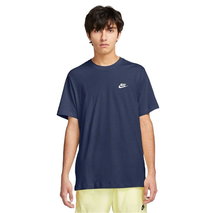 Navy - Side - Nike Mens Club T-Shirt