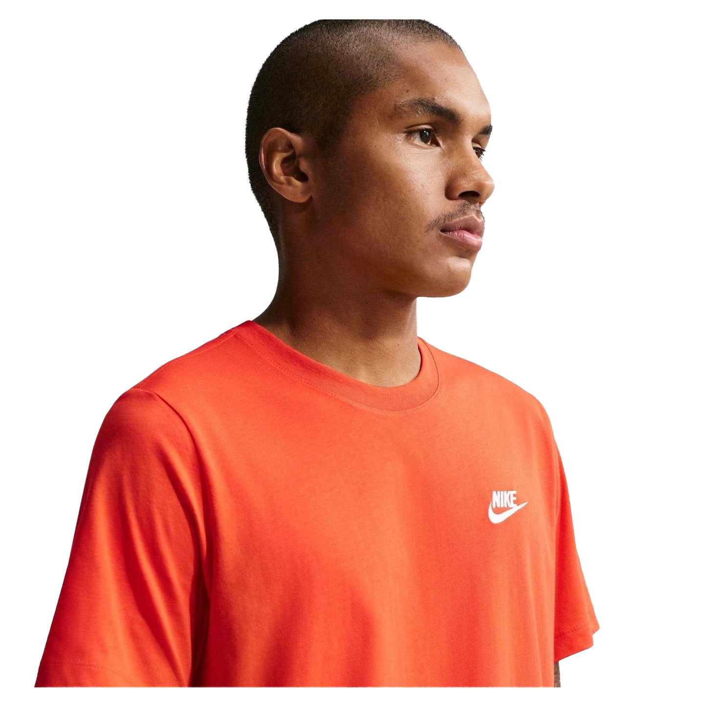 Orange - Side - Nike Mens Club T-Shirt