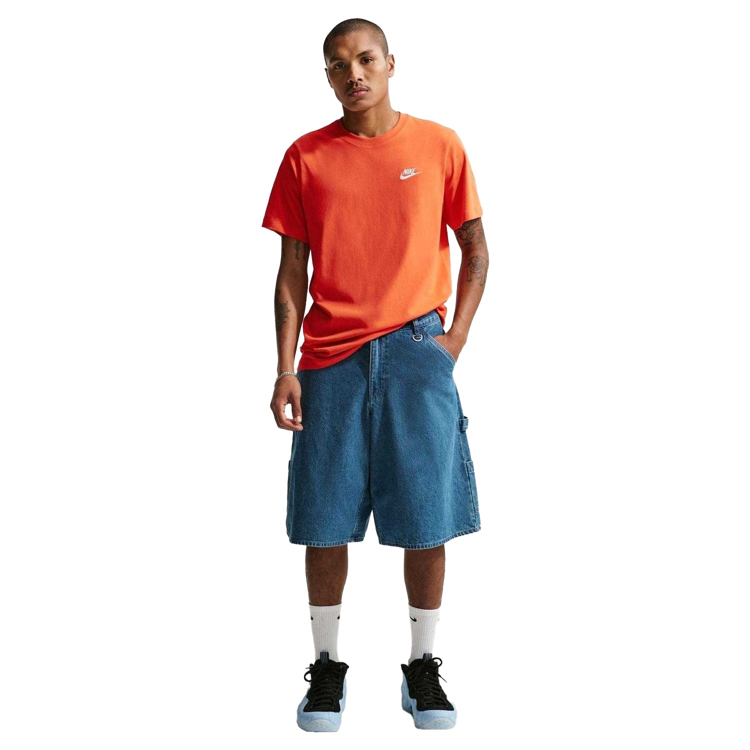 Orange - Lifestyle - Nike Mens Club T-Shirt